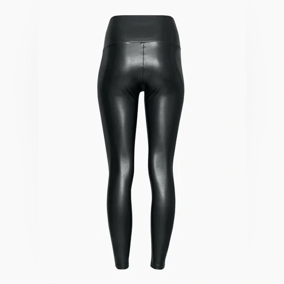 Aritzia Wilfred Free Black Vegan Leather Skinny High Waisted Leggings Small - Picture 5 of 16